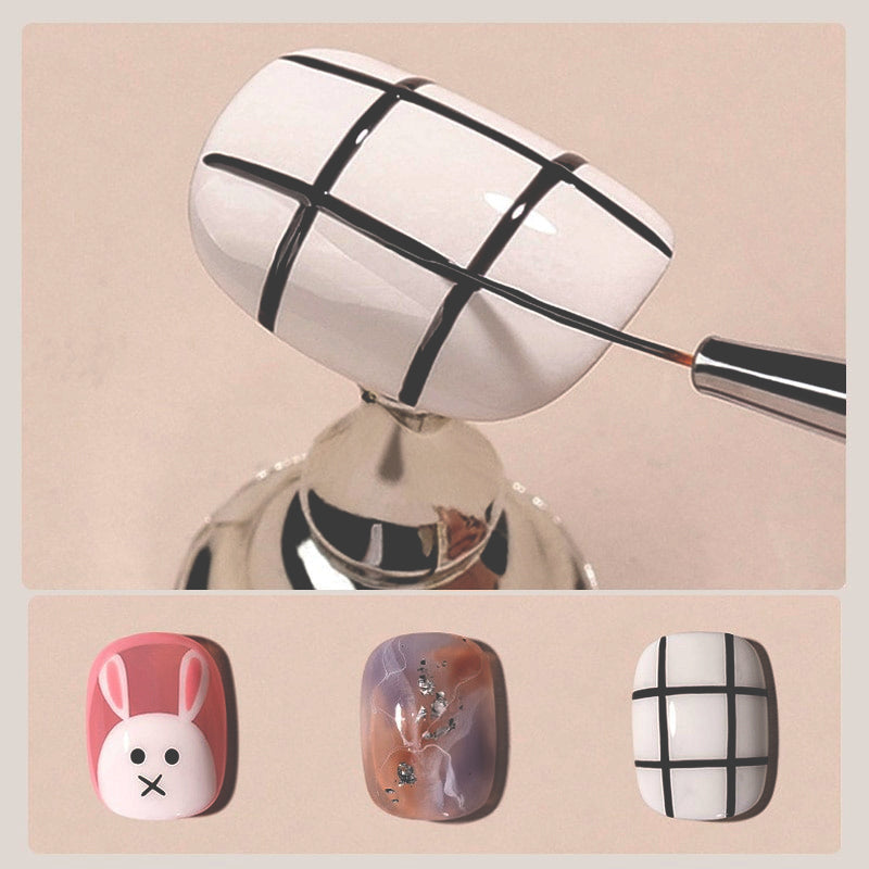 Nail Art Liner Brush Set for 3D Tips