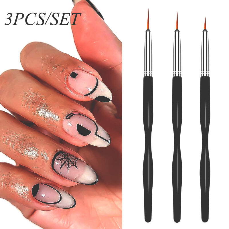 Nail Art Liner Brush Set for 3D Tips